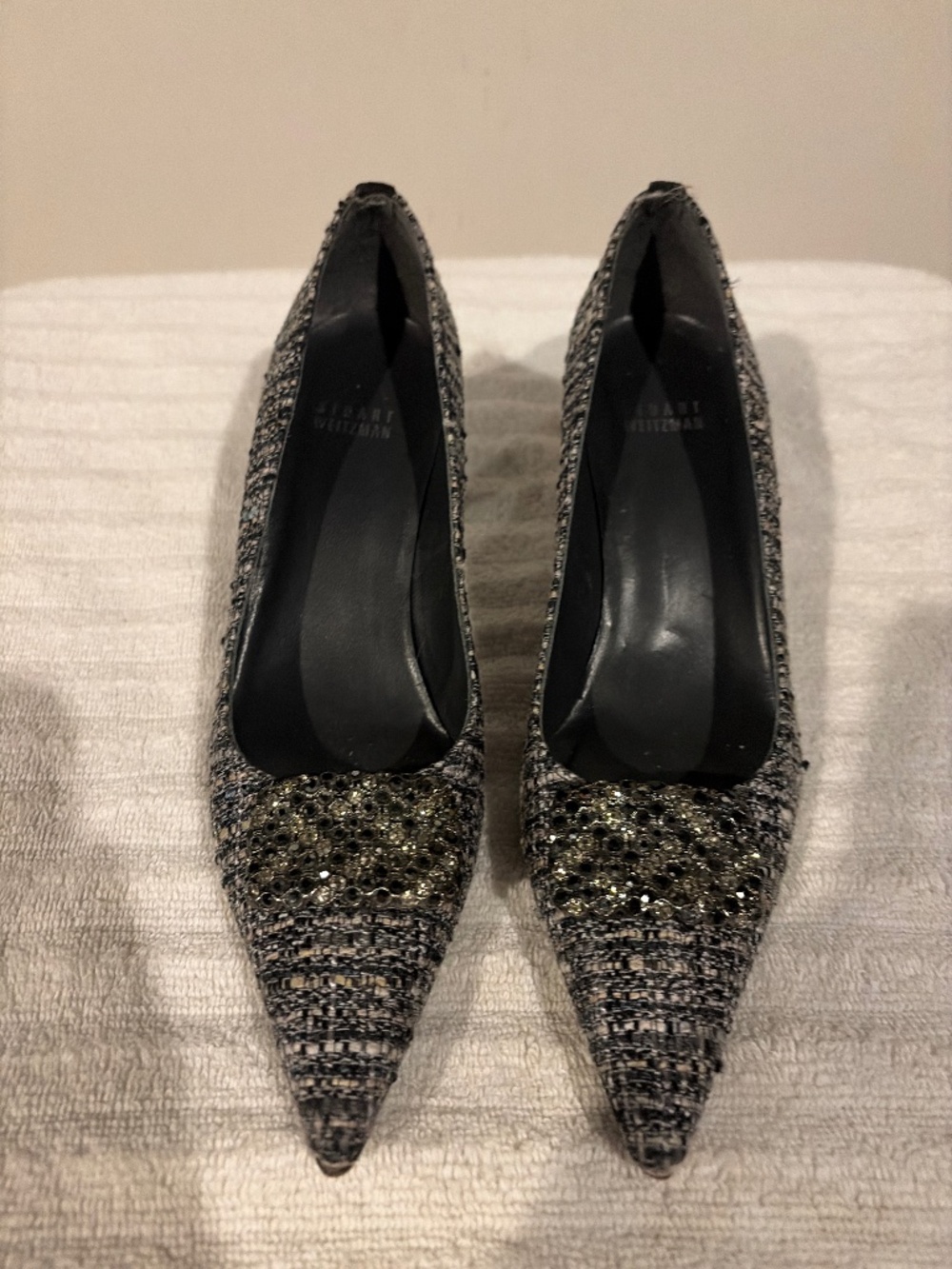 Stuart Weitzman tweed heels